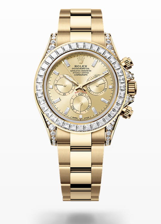 Rolex Cosmogarph Daytona - Golden set with diamonds Rolex Cosmograph Daytona Gold and Diamonds