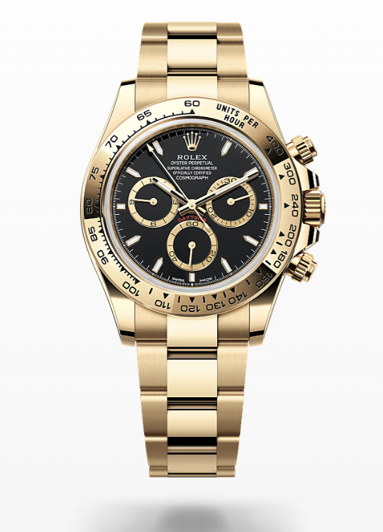 Rolex Cosmograph Daytona - Black, golden counter rings Rolex Cosmograph Daytona Gold