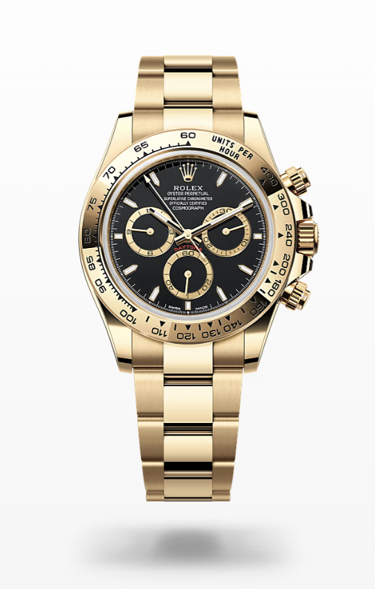 Rolex Cosmograph Daytona - Black, golden counter rings Rolex Cosmograph Daytona Gold
