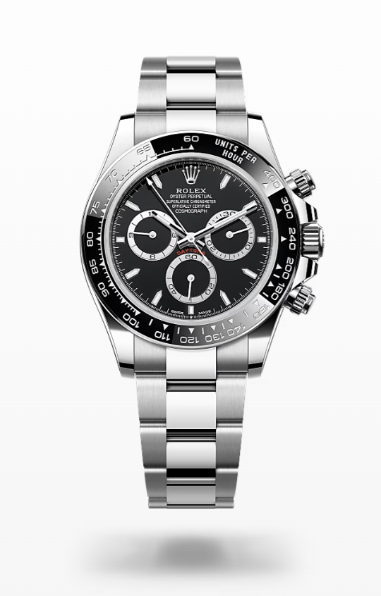 Rolex Cosmograph Daytona - Black steel counter rings Rolex Cosmograph Daytona
