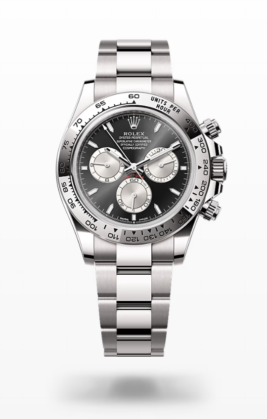 Rolex Cosmograph Daytona - Bright black and steel Rolex Cosmograph Daytona