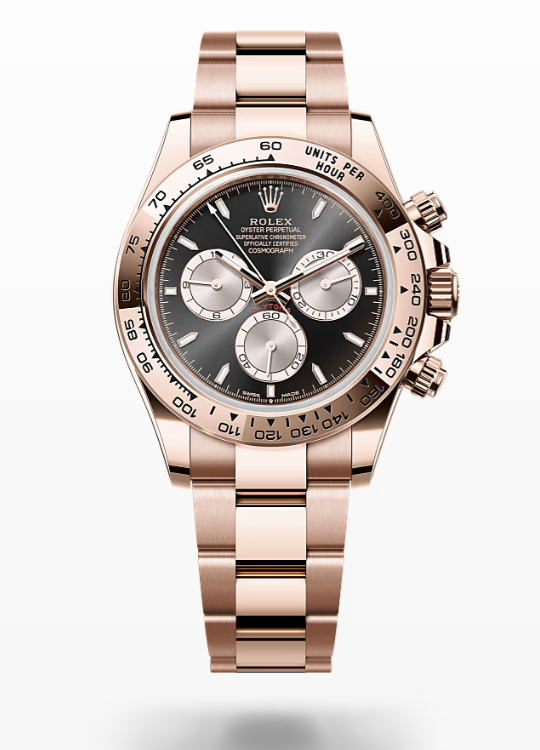 Rolex Cosmograph Daytona - Bright black and sundust Rolex Cosmograph Daytona Everose Gold