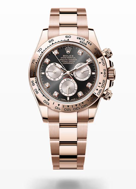 Rolex Cosmograph Daytona - Bright black and sundust set with diamonds Rolex Cosmograph Daytona Everose Gold and Diamonds