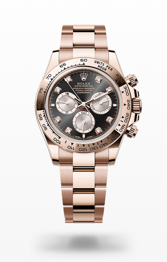 Rolex Cosmograph Daytona - Bright black and sundust set with diamonds Rolex Cosmograph Daytona Everose Gold and Diamonds