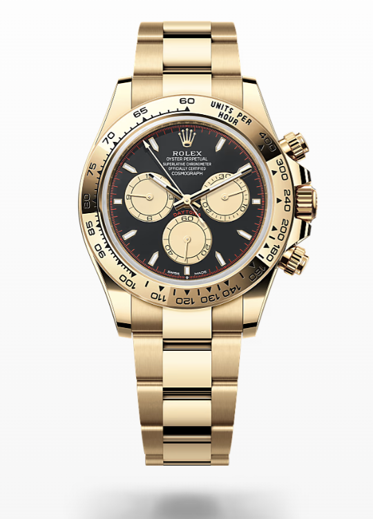 Rolex Cosmograph Daytona - Intense black and champagne-colour Rolex Cosmograph Daytona Gold