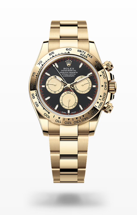 Rolex Cosmograph Daytona - Intense black and champagne-colour Rolex Cosmograph Daytona Gold