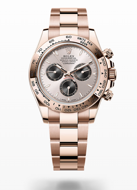 Rolex Cosmograph Daytona - Sundust and bright black Rolex Cosmograph Daytona Everose Gold