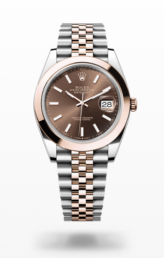 Rolex Date Just - Chocolate - Oystersteel and Everose gold, dial-jubilee Rolex Datejust