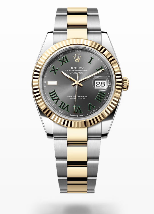 Rolex Date Just - Slate - Oystersteel and yellow gold, bezel Rolex Datejust