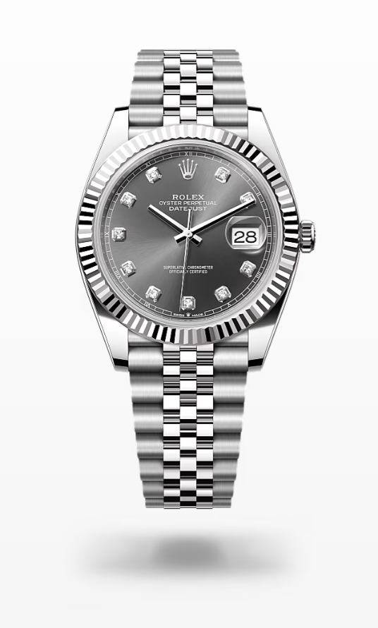 Rolex Date Just - Slate Set With Diamonds Rolex Datejust Diamonds