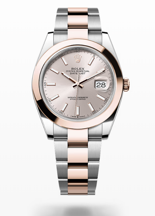 Rolex Date Just - Sundust - Oystersteel and Everose gold, dial Rolex Datejust