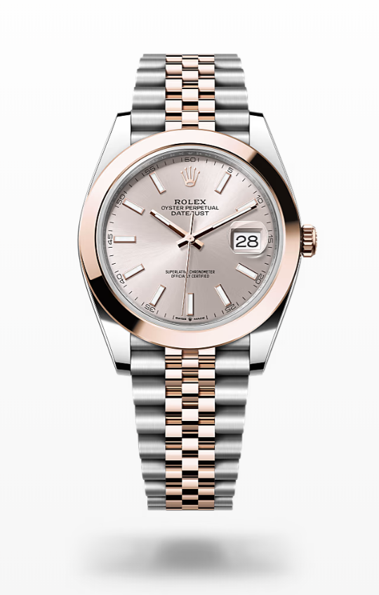 Rolex Date Just - Sundust - Oystersteel and Everose gold, dial-jubilee Rolex Datejust