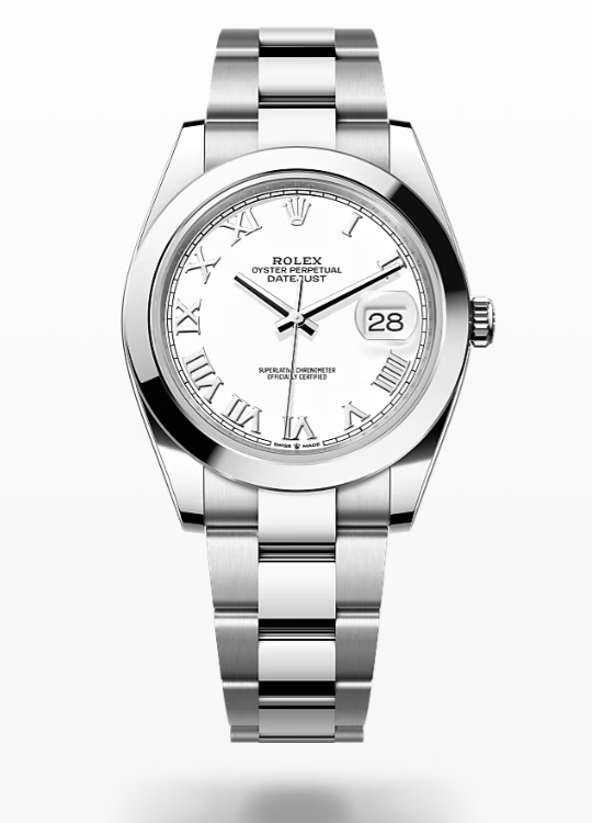 Rolex Date Just - White - Oystersteel I Rolex Datejust