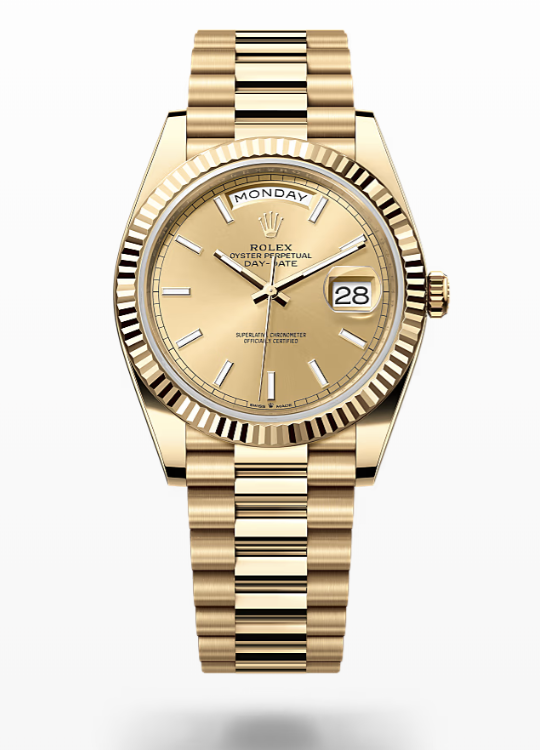 Rolex Day-Date - Champagne-colour - Yellow gold Rolex Day-Date Presidential