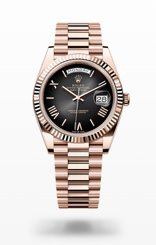 Rolex Day-Date - Slate ombré - Everose gold Rolex Day-Date