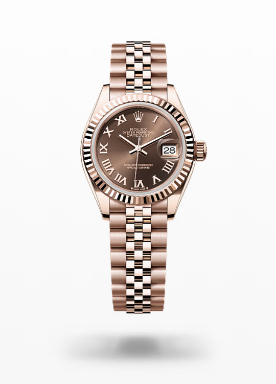 Rolex Lady-Datejust - Chocolate, Everose gold, jubilee I Rolex Lady-Datejust Everose Gold