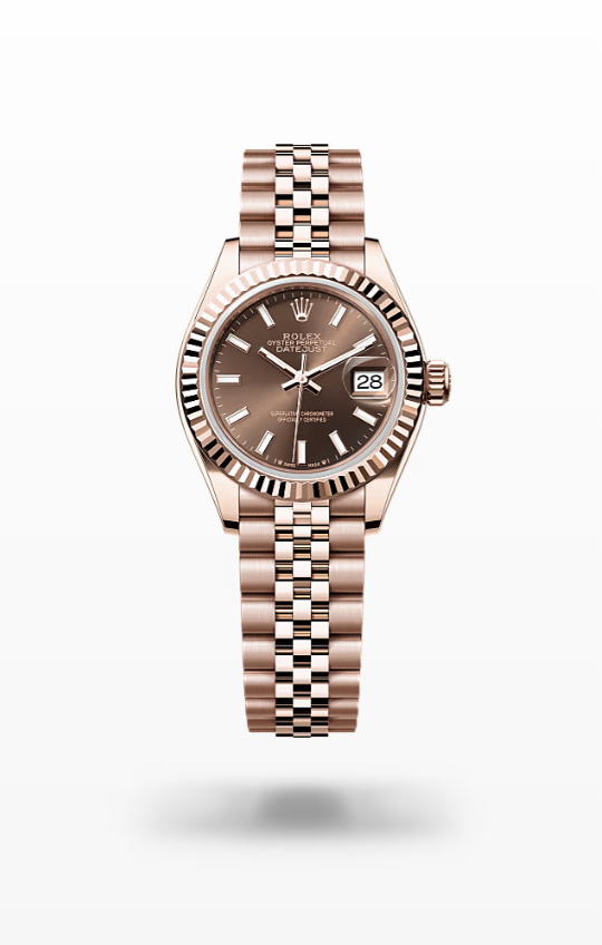 Rolex Lady-Datejust - Chocolate, Everose gold, jubilee Rolex Lady-Datejust Everose Gold