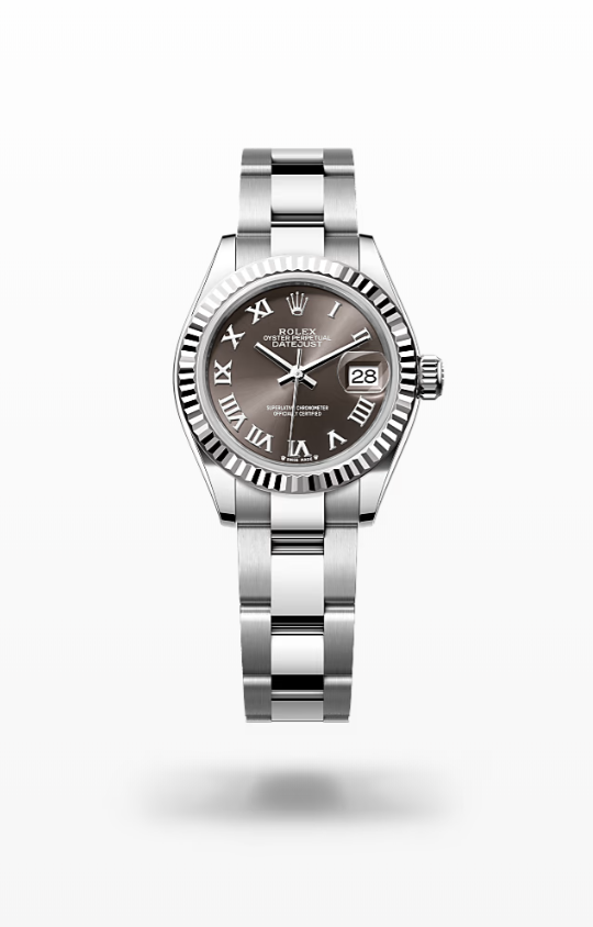 Rolex Lady-Datejust - Dark grey, bezel Rolex Lady-Datejust