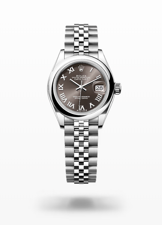 Rolex Lady-Datejust - Dark grey, jubilee wg Rolex Lady-Datejust