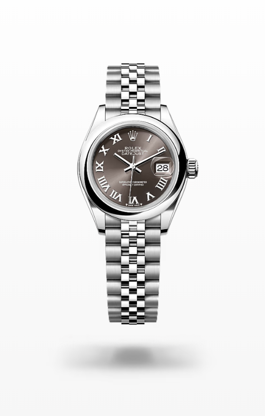 Rolex Lady-Datejust - Dark grey, jubilee wg Rolex Lady-Datejust