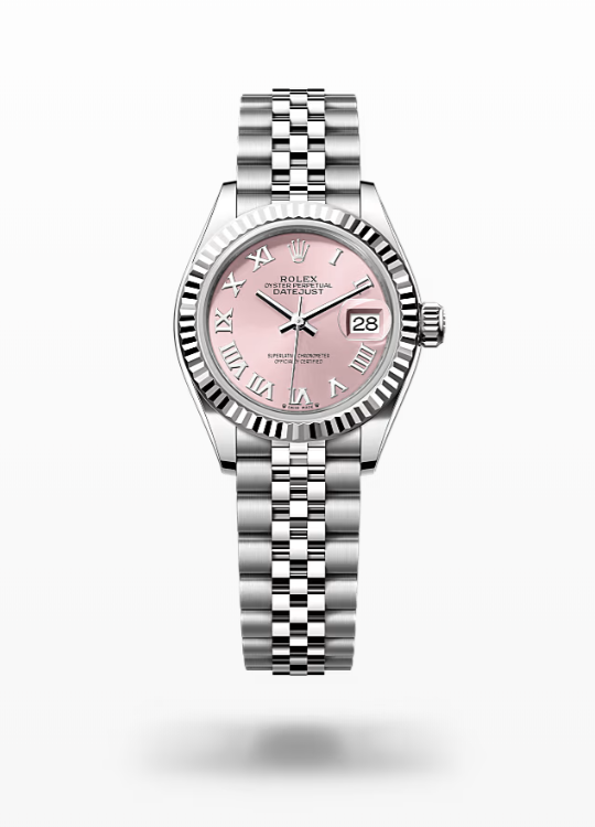 Rolex Lady-Datejust - Pink, fluted wg Rolex Lady-Datejust