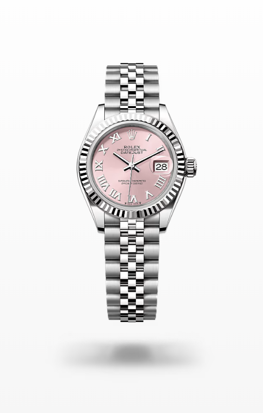 Rolex Lady-Datejust - Pink, fluted wg Rolex Lady-Datejust