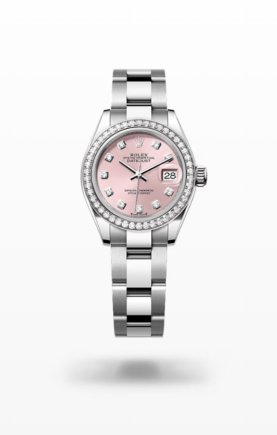 Rolex Lady-Datejust - Pink set with diamonds Rolex Lady-Datejust