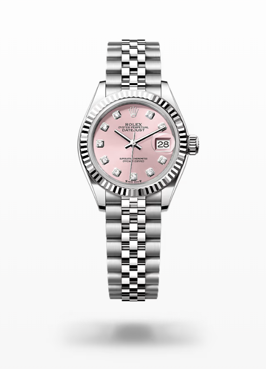 Rolex Lady-Datejust - Pink set with diamonds Rolex Lady-Datejust