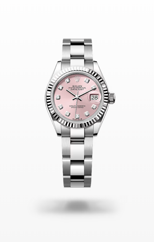 Rolex Lady-Datejust - Pink set with diamonds, bezel Rolex Lady-Datejust