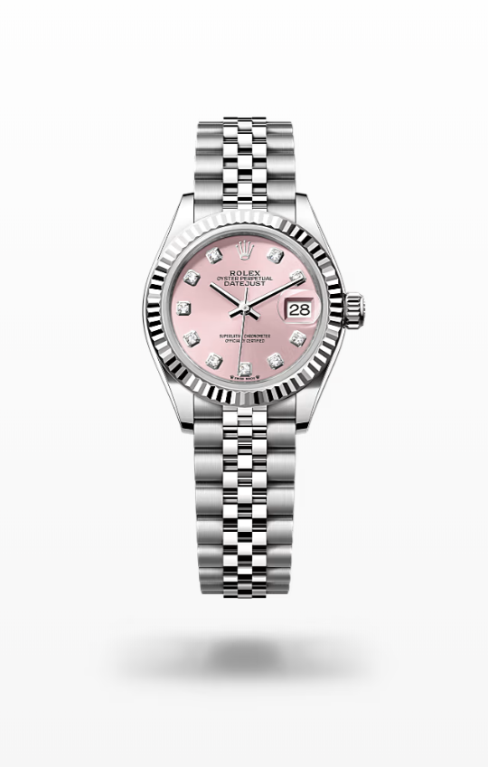 Rolex Lady-Datejust - Pink set with diamonds Rolex Lady-Datejust