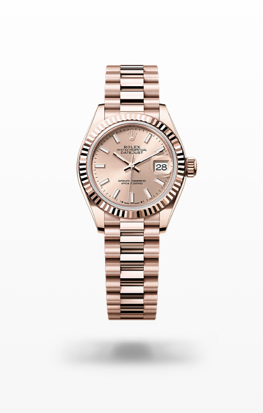 Rolex Lady-Datejust - Rosé-colour, Everose gold Rolex Lady-Datejust President Everose Gold