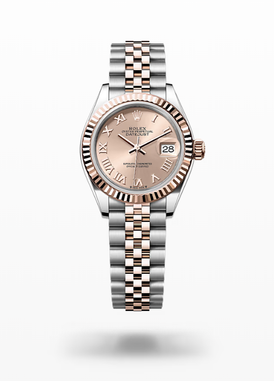 Rolex Lady-Datejust - Rosé-colour, oystersteel and Everose gold, bezel-jubilee Rolex Lady-Datejust Everose Gold