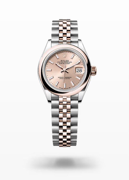 Rolex Lady-Datejust - Rosé-colour, oystersteel and Everose gold, dial-jubilee Rolex Lady-Datejust Everose Gold