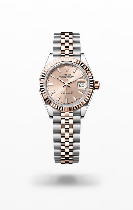 Rolex Lady-Datejust - Rosé-colour, oystersteel and Everose gold, jubilee Rolex Lady-Datejust Everose Gold