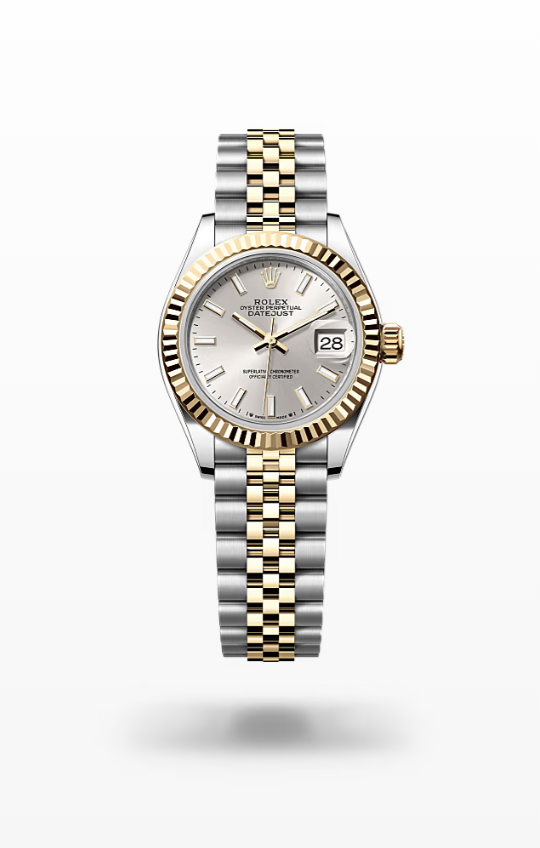 Rolex Lady-Datejust - Silver, Oystersteel and yellow gold, jubilee Rolex Lady-Datejust