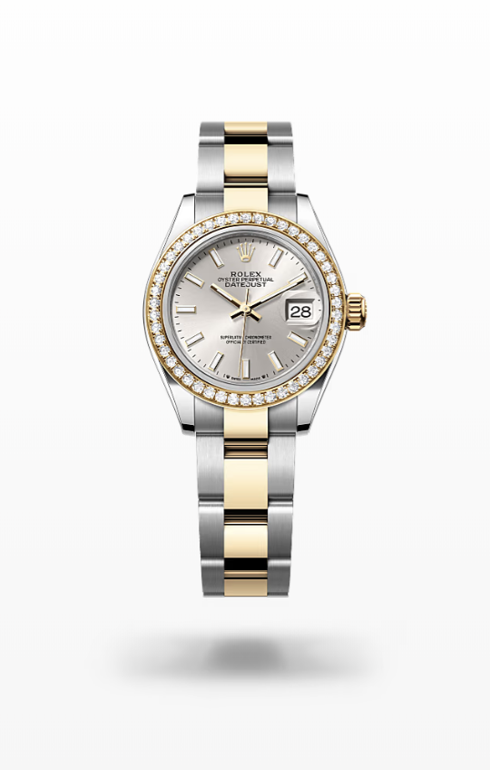Rolex Lady-Datejust - Silver, yellow gold and diamonds Rolex Lady-Datejust Diamond