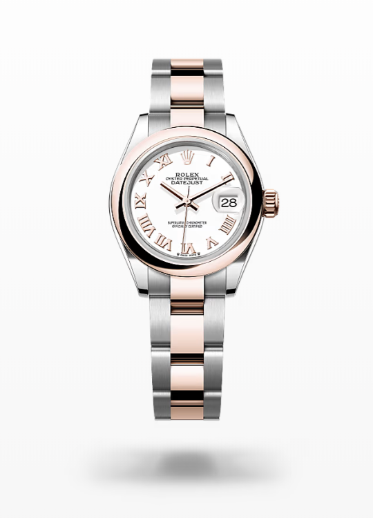 Rolex Lady-Datejust - White, oystersteel and Everose gold Rolex Lady-Datejust Everose Gold