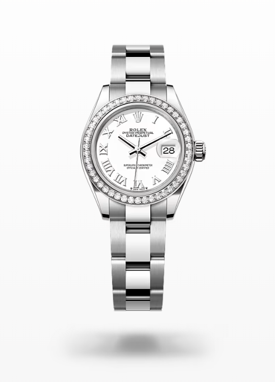 Rolex Lady-Datejust - White, white gold and diamonds wg Rolex Lady-Datejust