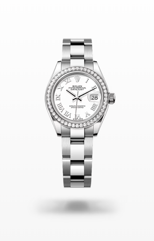 Rolex Lady-Datejust - White, white gold and diamonds wg Rolex Lady-Datejust