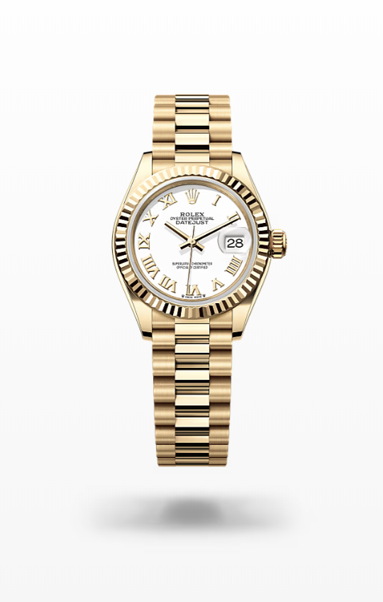 Rolex Lady-Datejust - White, yellow gold, President Rolex Lady-Datejust President