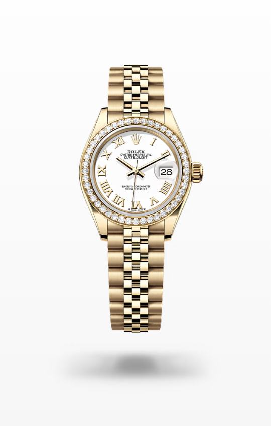 Rolex Lady-Datejust - White, yellow gold and diamond-set, jubilee Rolex Lady-Datejust President Diamond
