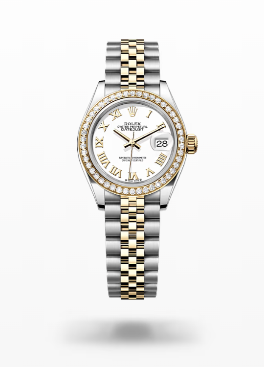 Rolex Lady-Datejust - White, yellow gold and diamonds, jubilee Rolex Lady-Datejust Diamond