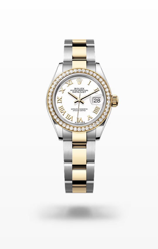 Rolex Lady-Datejust - White, yellow gold and diamonds Rolex Lady-Datejust Diamond