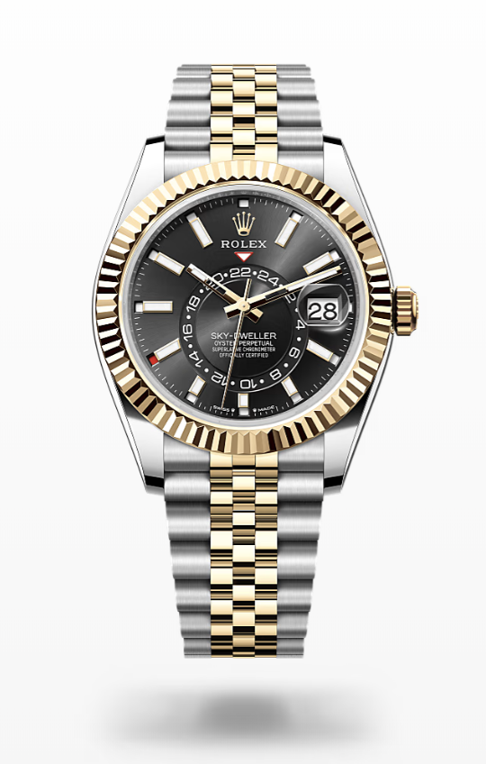 Rolex Sky-Dweller - Bright Black, jubilee Rolex Sky-Dweller