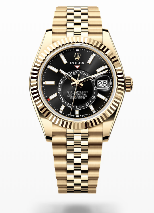 Rolex Sky-Dweller - Bright Black, yellow gold Rolex Sky-Dweller Gold