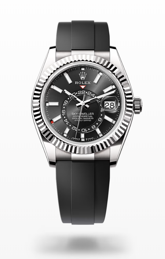 Rolex Sky-Dweller - Bright black, oysterflex wg Rolex Sky-Dweller White Gold