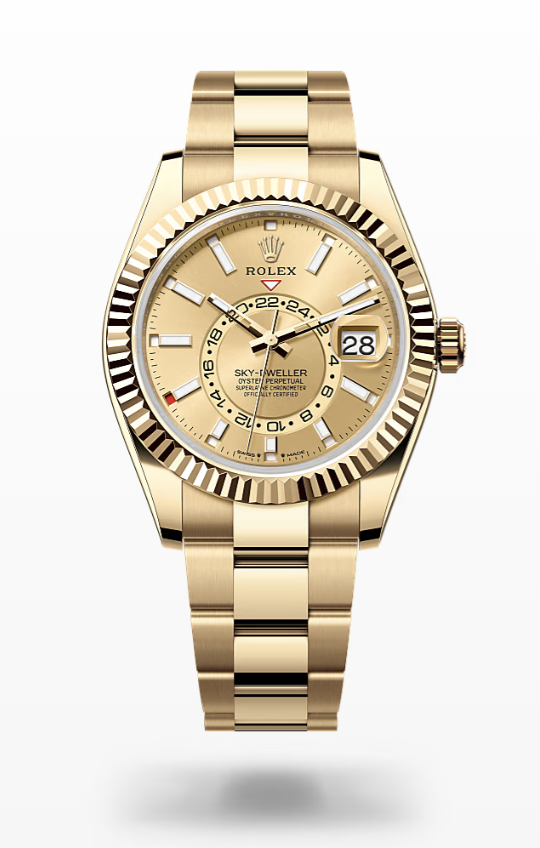 Rolex Sky-Dweller - Champagne-colour, oyster Rolex Sky-Dweller Gold