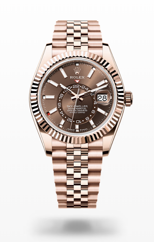 Rolex Sky-Dweller - Chocolate, Everose gold jubilee Rolex Sky-Dweller Everose Gold