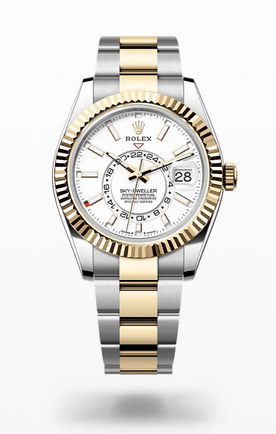 Rolex Sky-Dweller - Intense White, Oystersteel and yellow gold Rolex Sky-Dweller