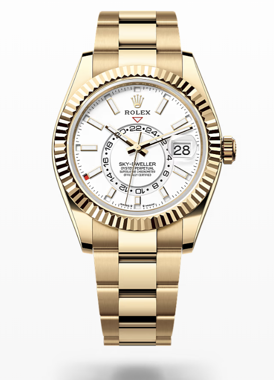 Rolex Sky-Dweller - Intense White, oyster Rolex Sky-Dweller Gold